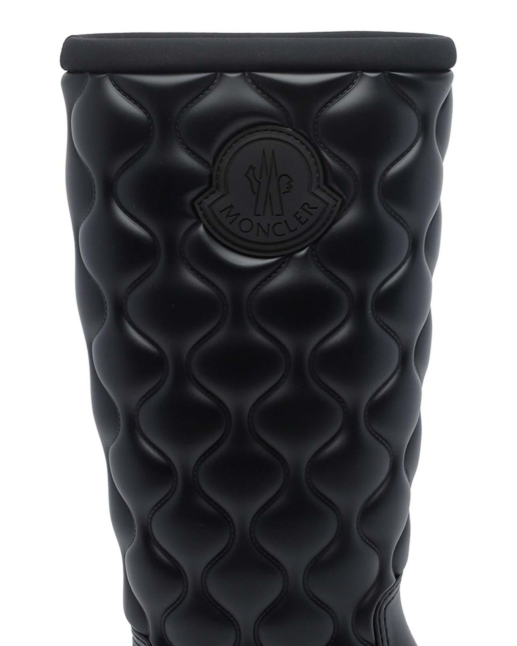 Moncler Black Kickstream High Rain Boots