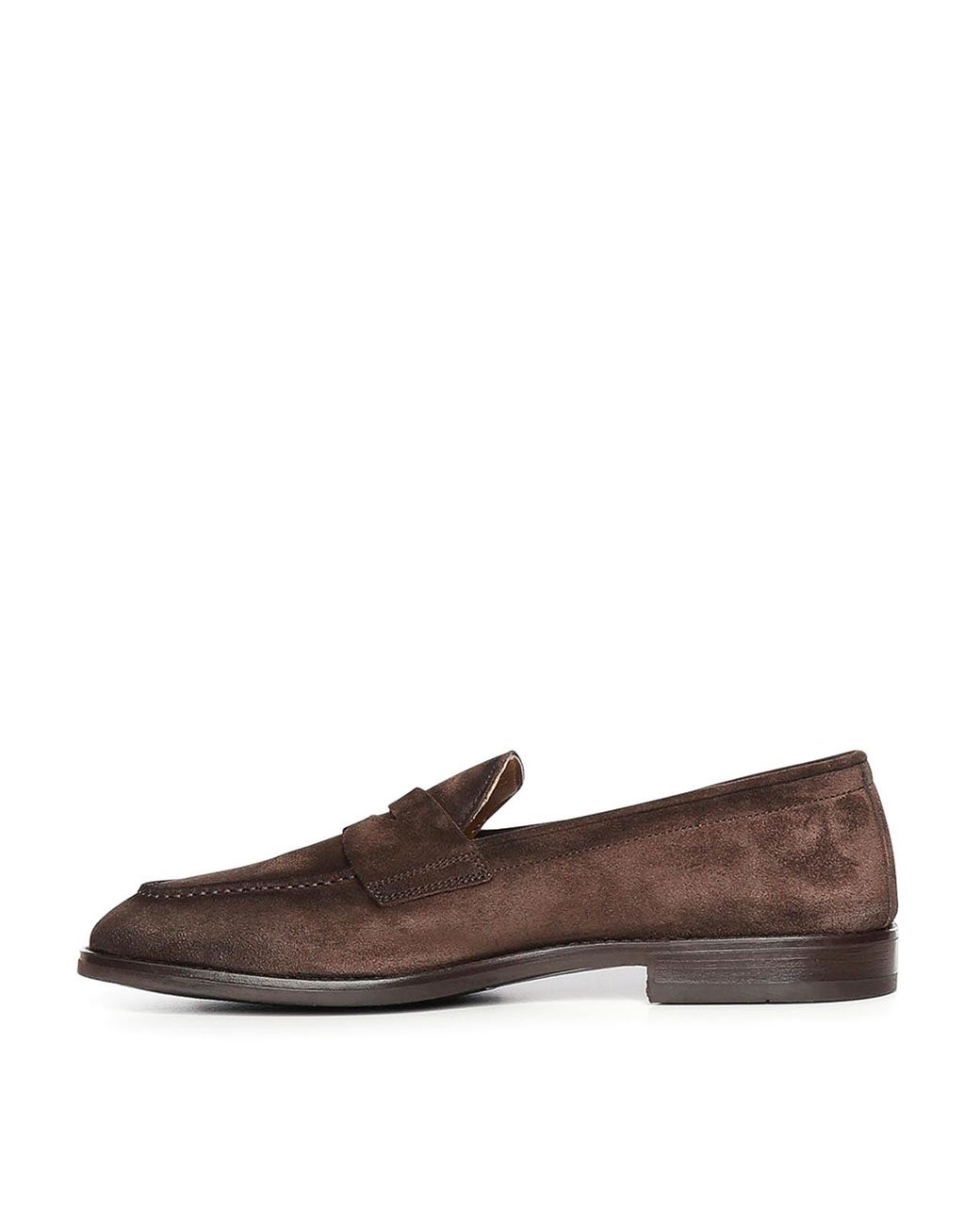 Giuliano Galiano Brown Tequila Suede Loafers for men