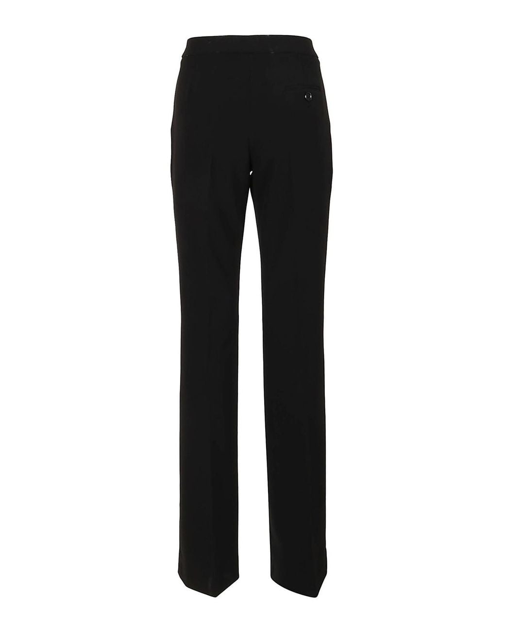 Moschino Black Tailored Wide-Leg Trousers