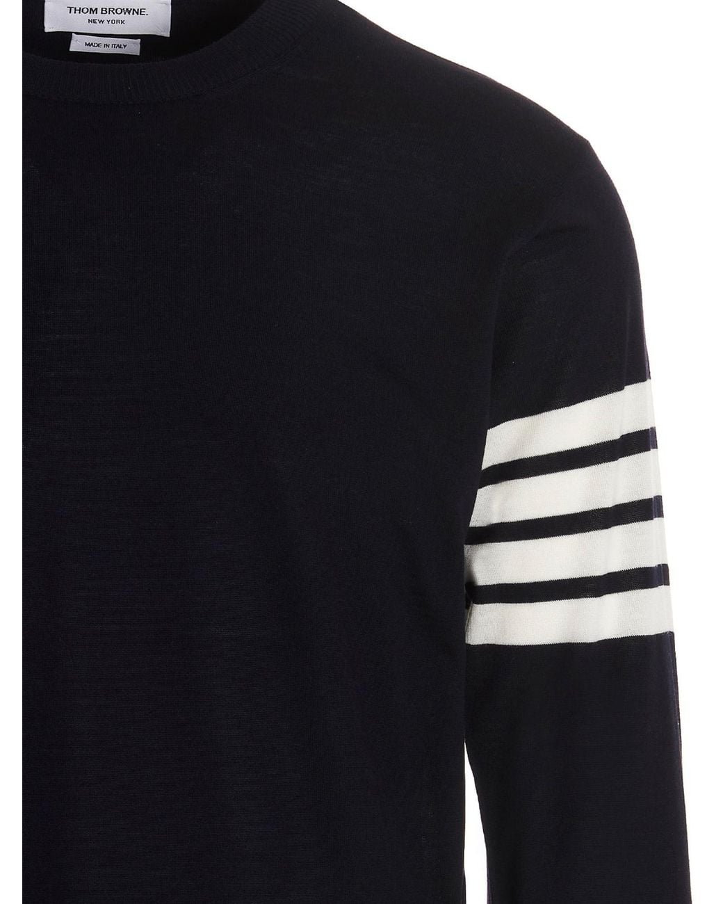 Thom Browne Blue 4 Bar Sweater for men