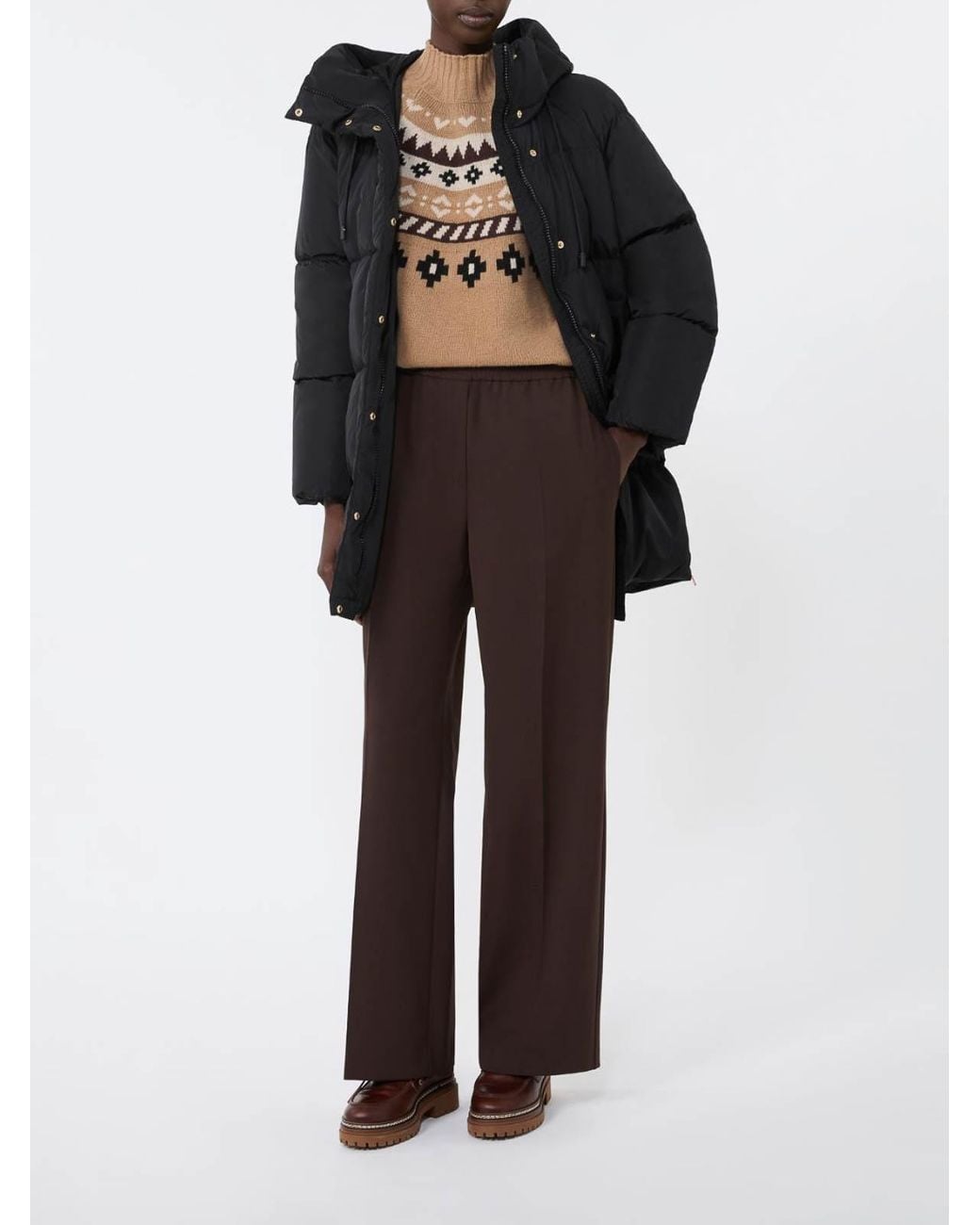 Weekend by Maxmara Black Midi Parka