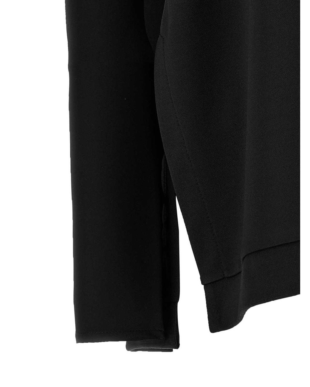 DI.LA3 PARI' Black Manicotti Sweatshirt