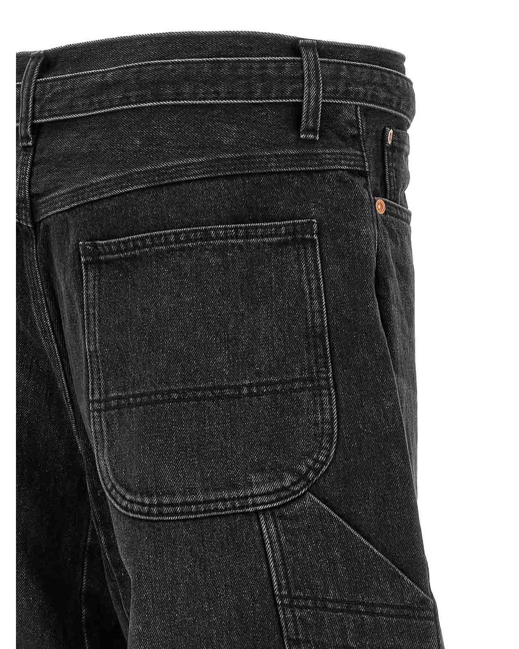 Sacai Black Extra Leg Jeans for men