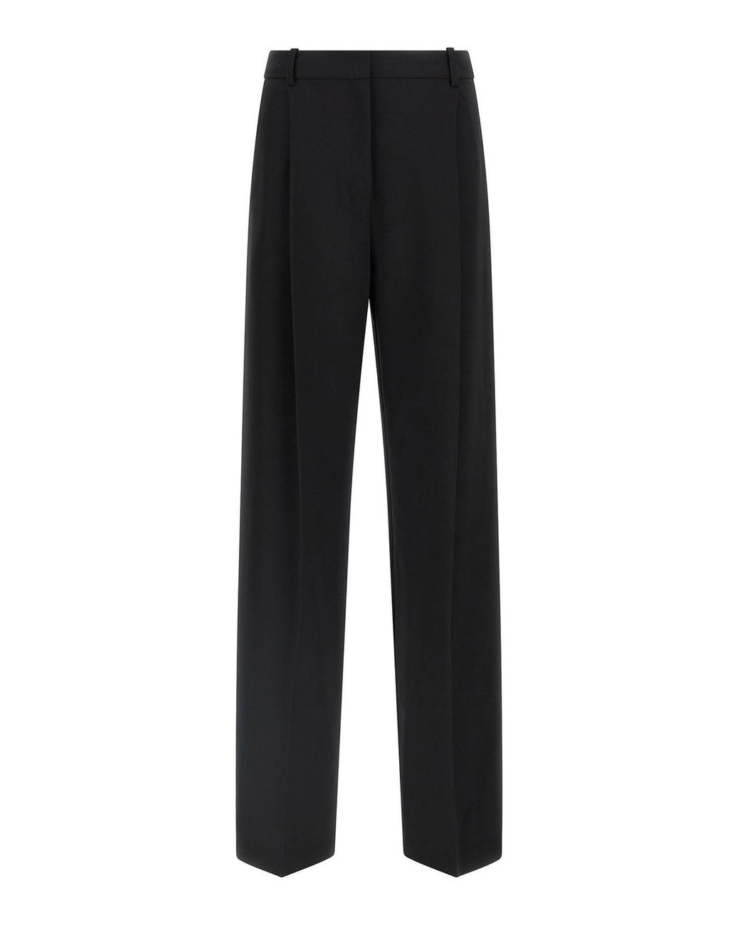 Elisabetta Franchi Black Fluid Cady Pants