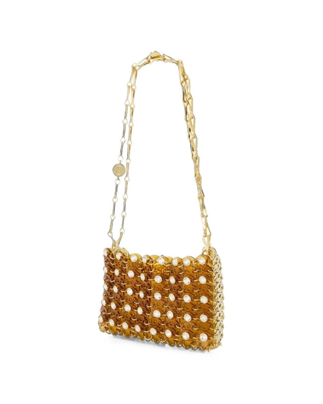 Borsa A Tracolla di Rabanne in Metallic