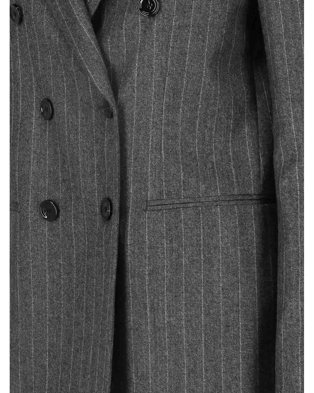 Lardini Black Double-Breasted Blazer