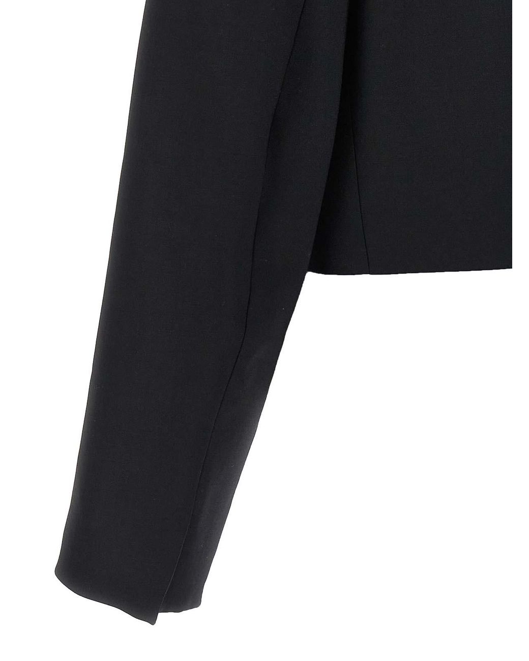 David Koma Blue Cropped Blazer