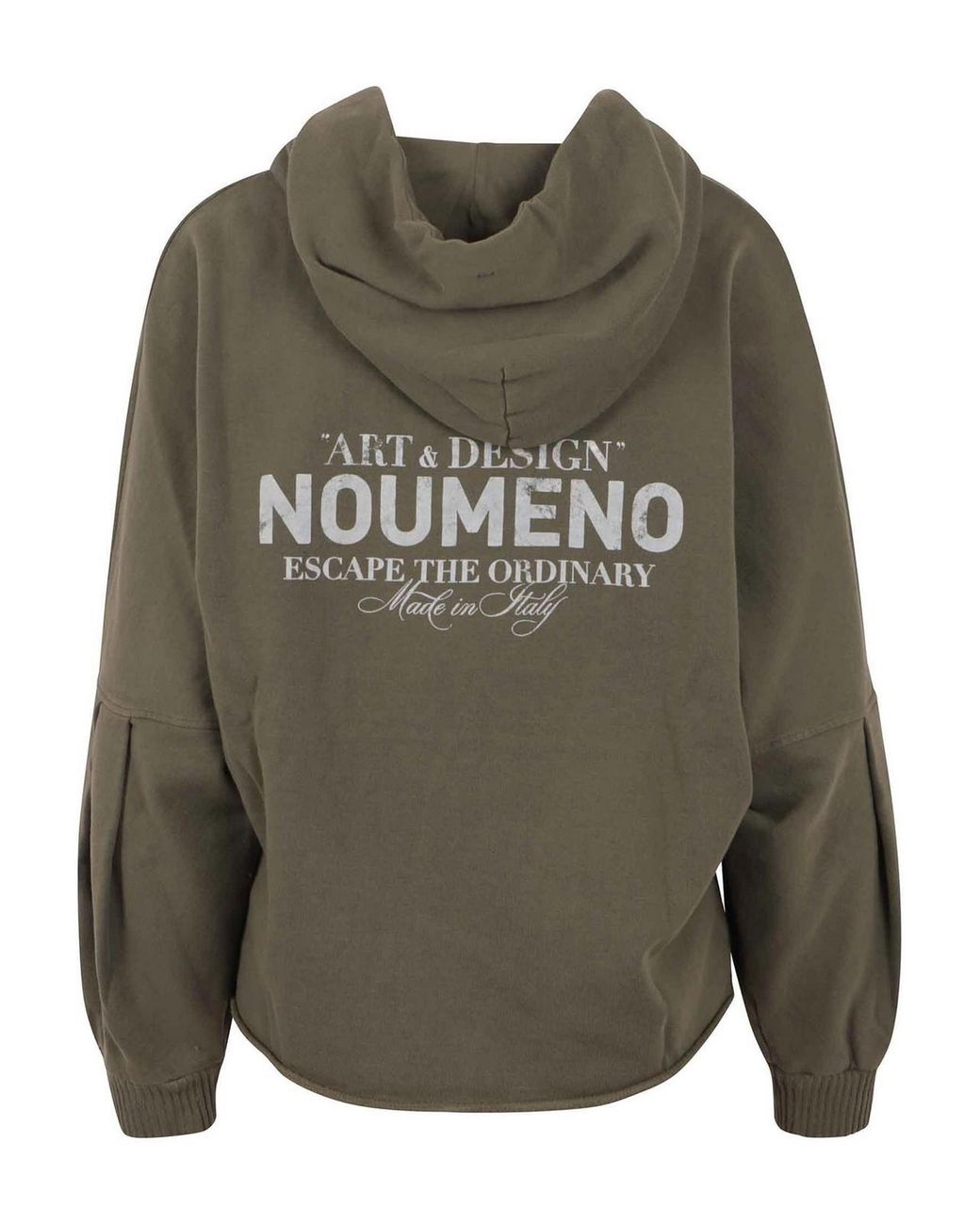 NOUMENO CONCEPT Green V-Neck Sweatshirt