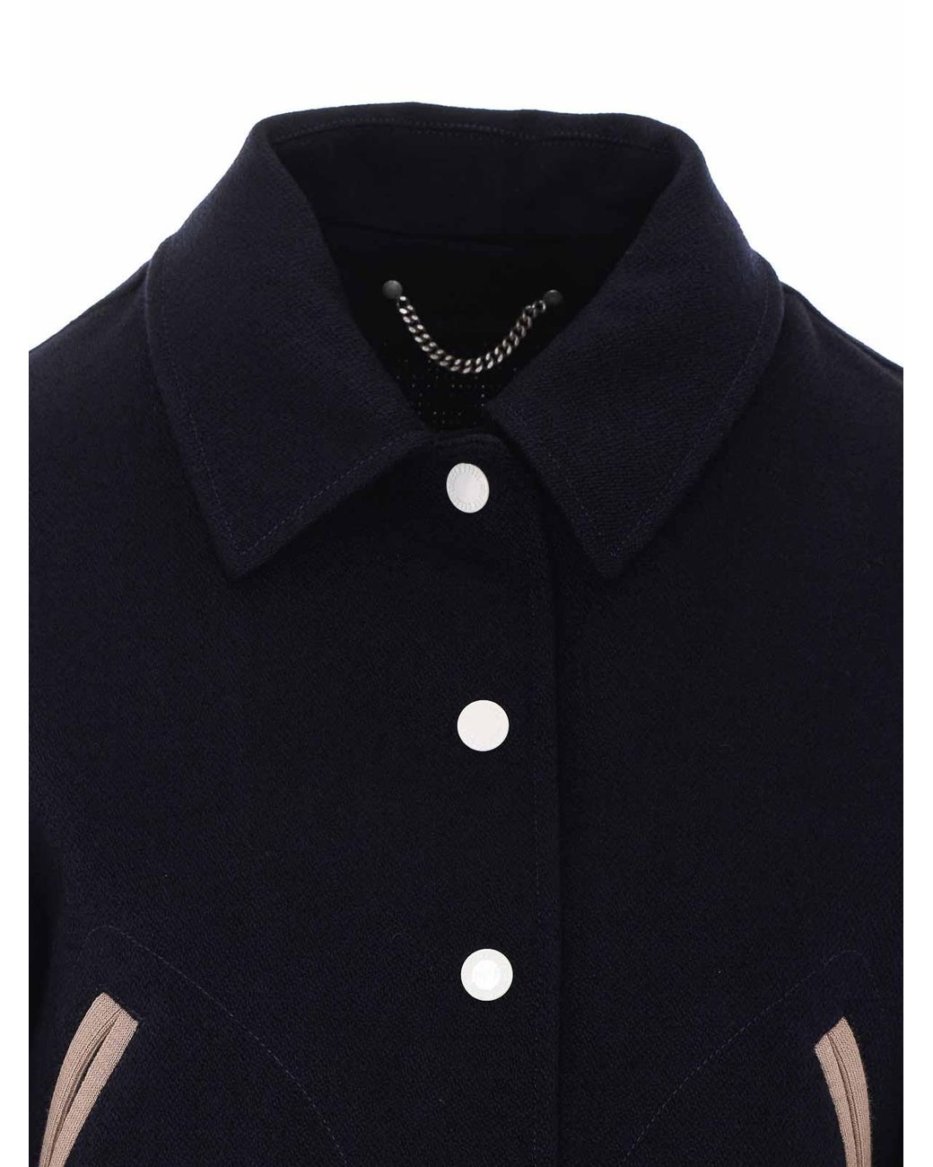 Golden Goose Deluxe Brand Blue Logo Bomber Jacket