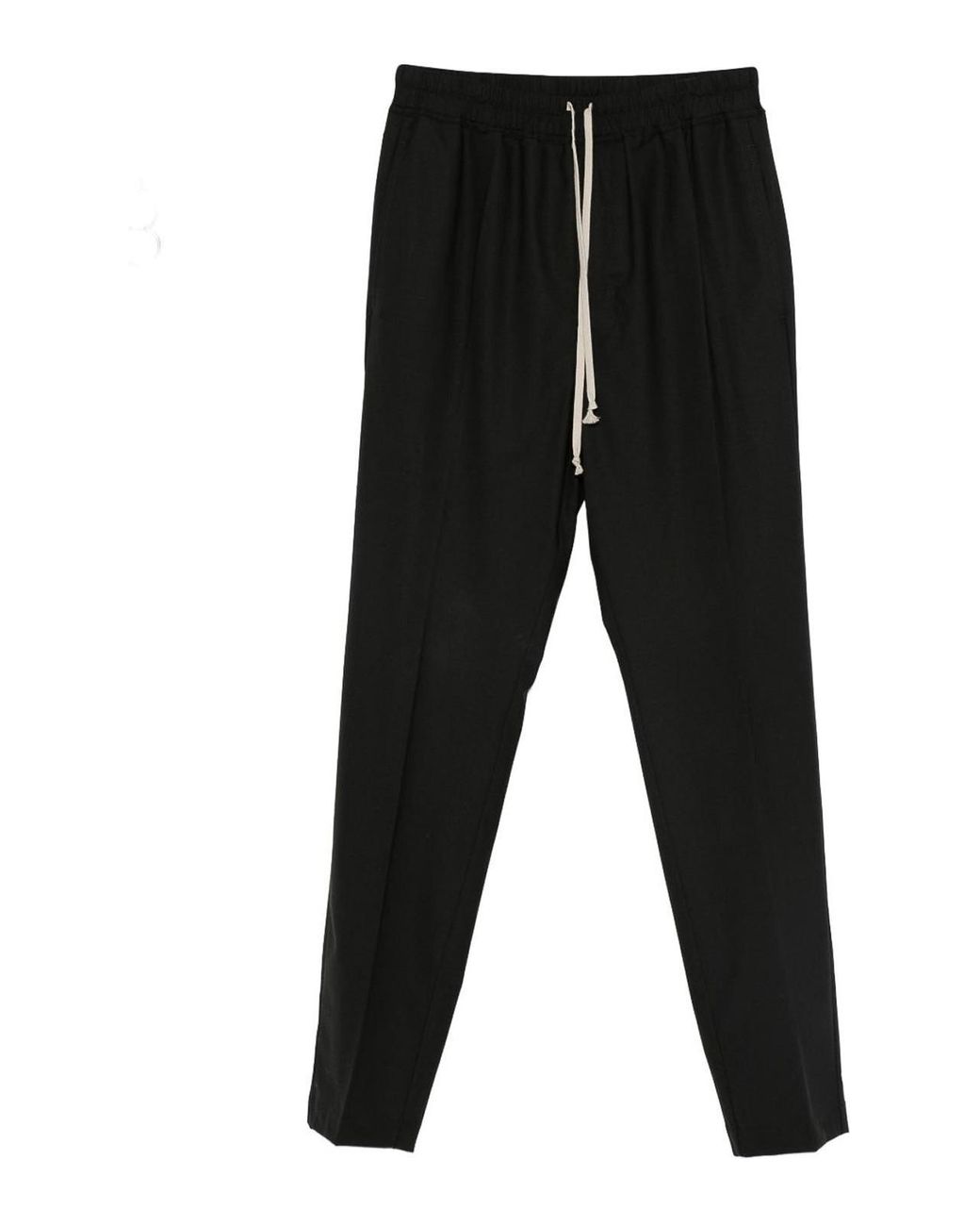 Rick Owens Black Pants With Drawstring for men