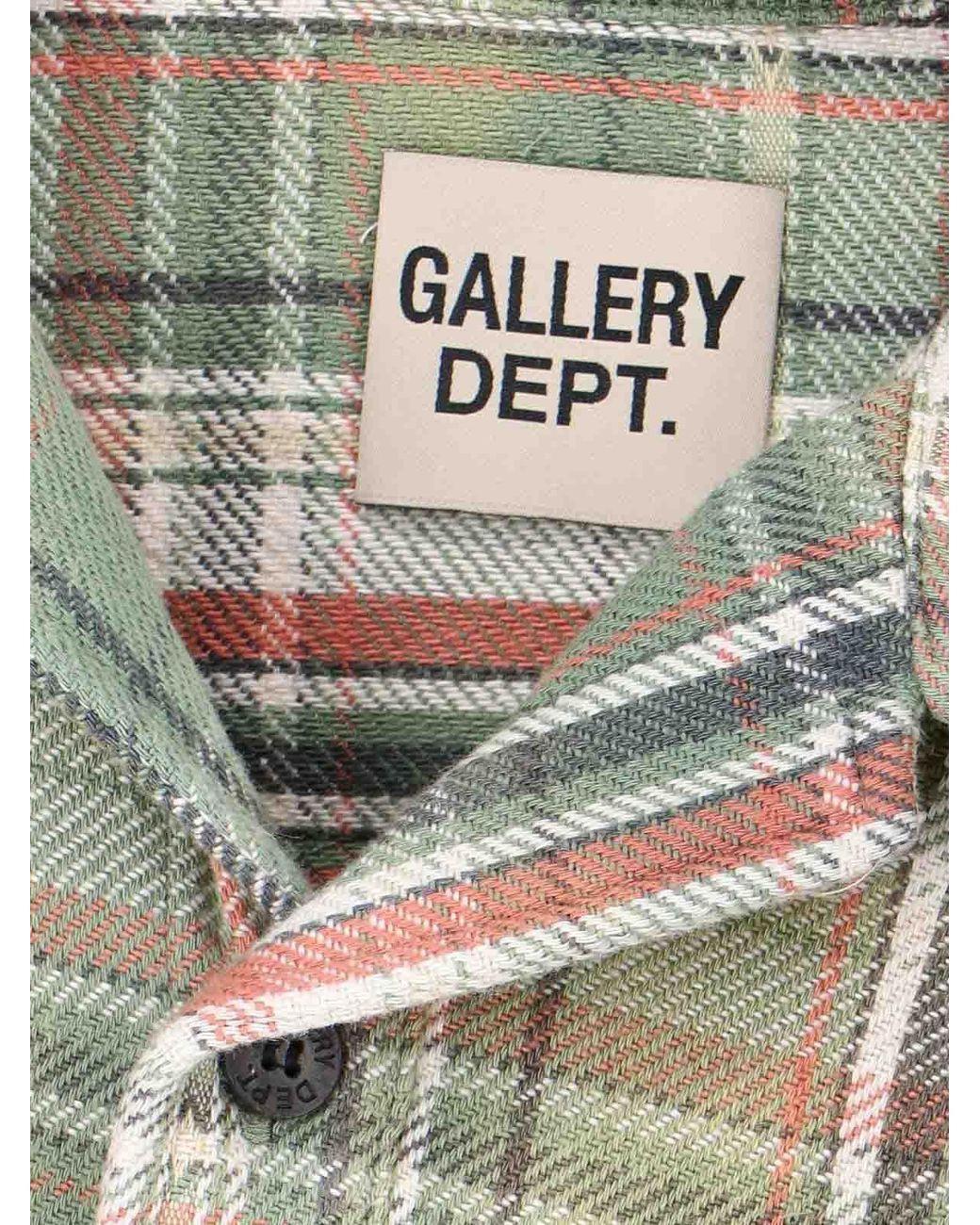 GALLERY DEPT. White Checked Shirt for men