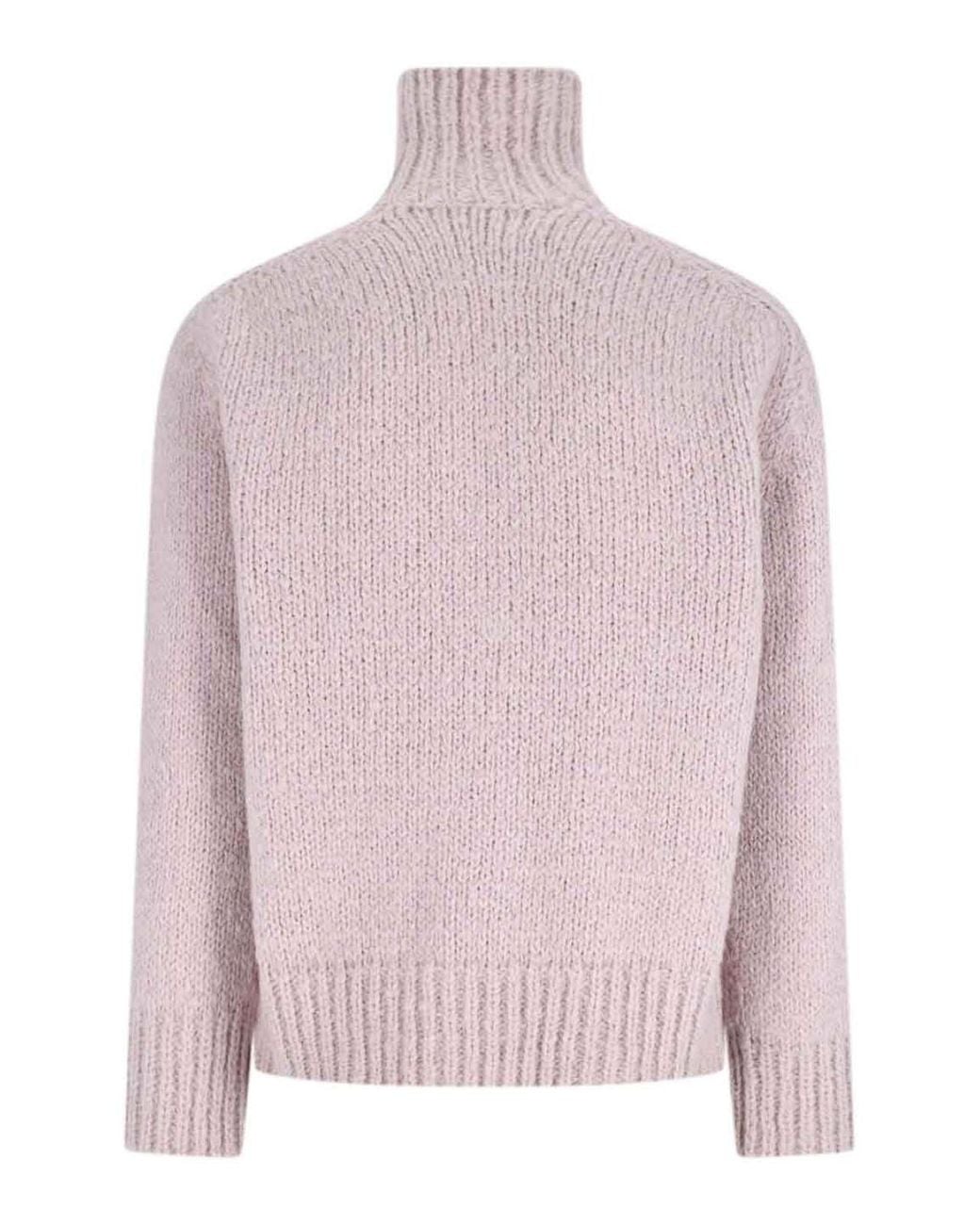 Jil Sander Pink Zip-Up Sweater for men
