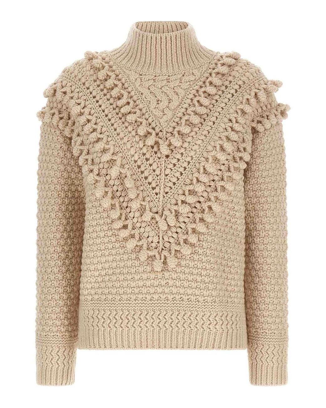 Suéter Cuello Redondo Zimmermann de color Natural