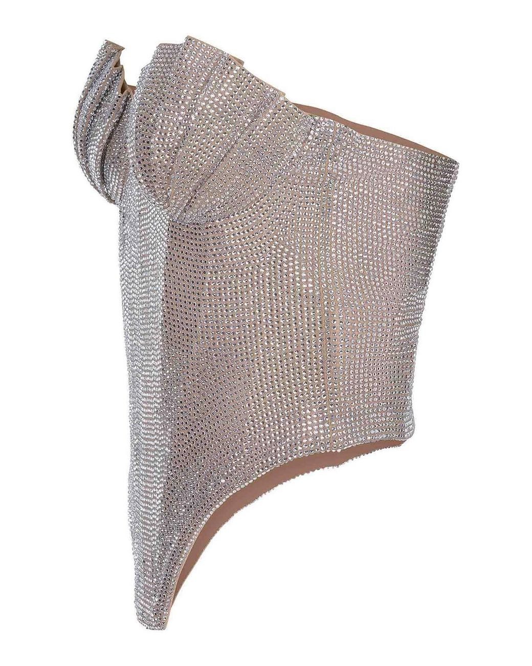 GIUSEPPE DI MORABITO Gray Bustier Made Of Polyester