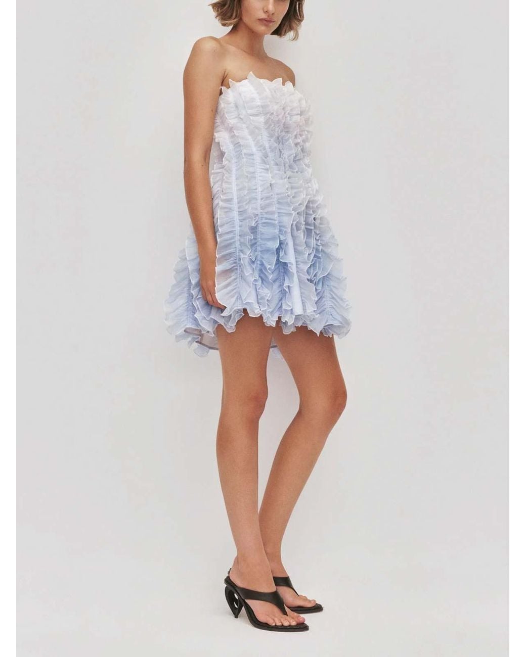 Vestido Corto Aje. de color Blue