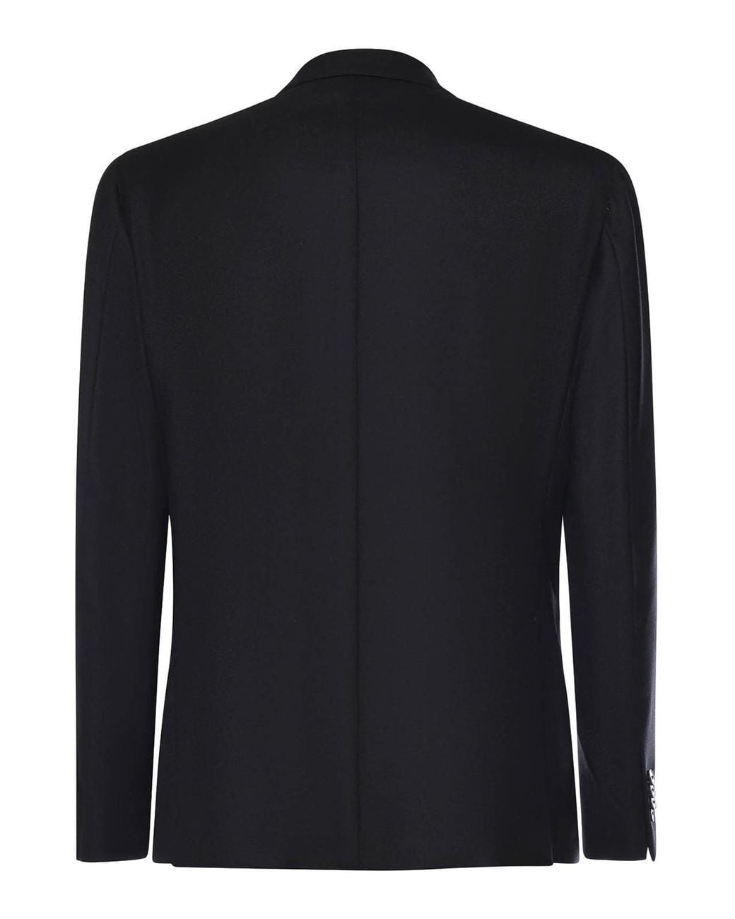 Lubiam Blue Double-Breasted Wool Blazer for men