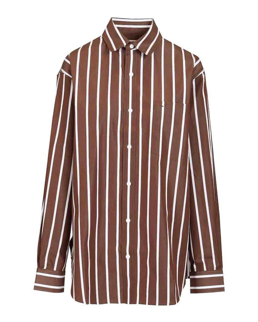 Matteau Red Classic Stripe Shirt