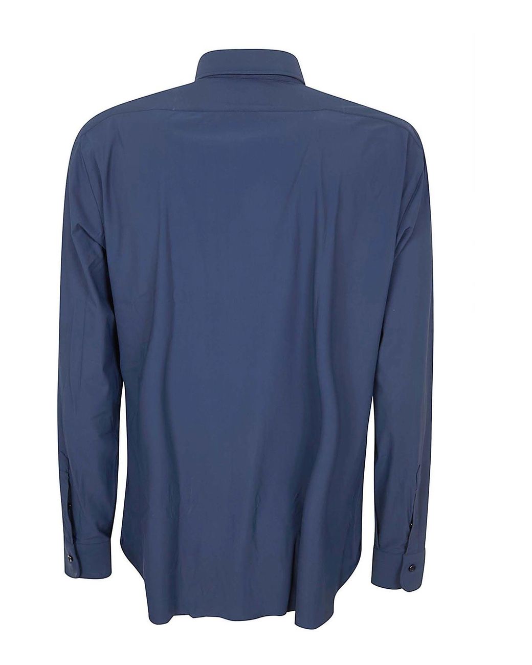 Barba Napoli Blue Neck Shirt for men