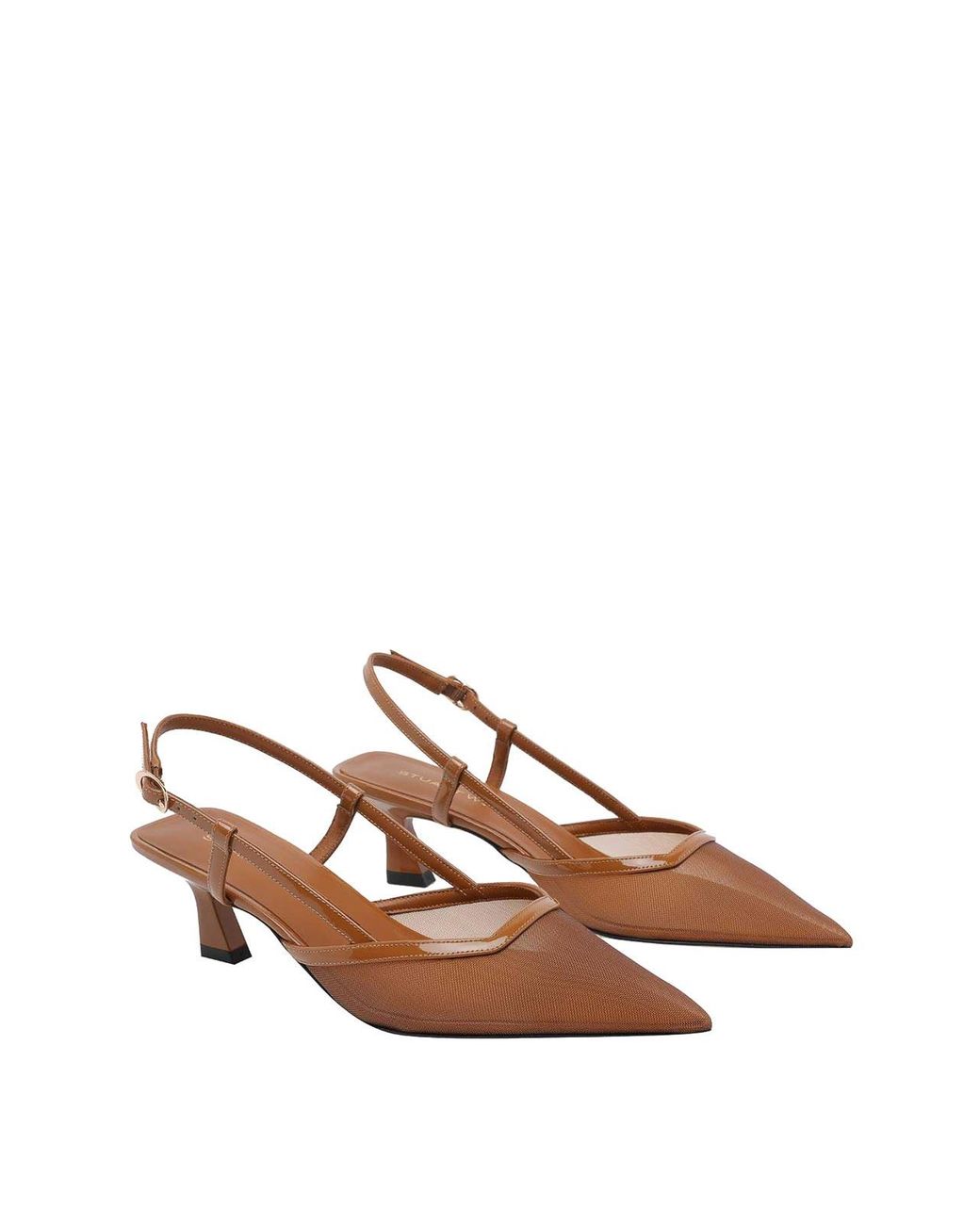 Stuart Weitzman Brown Vinnie Pump Slingback