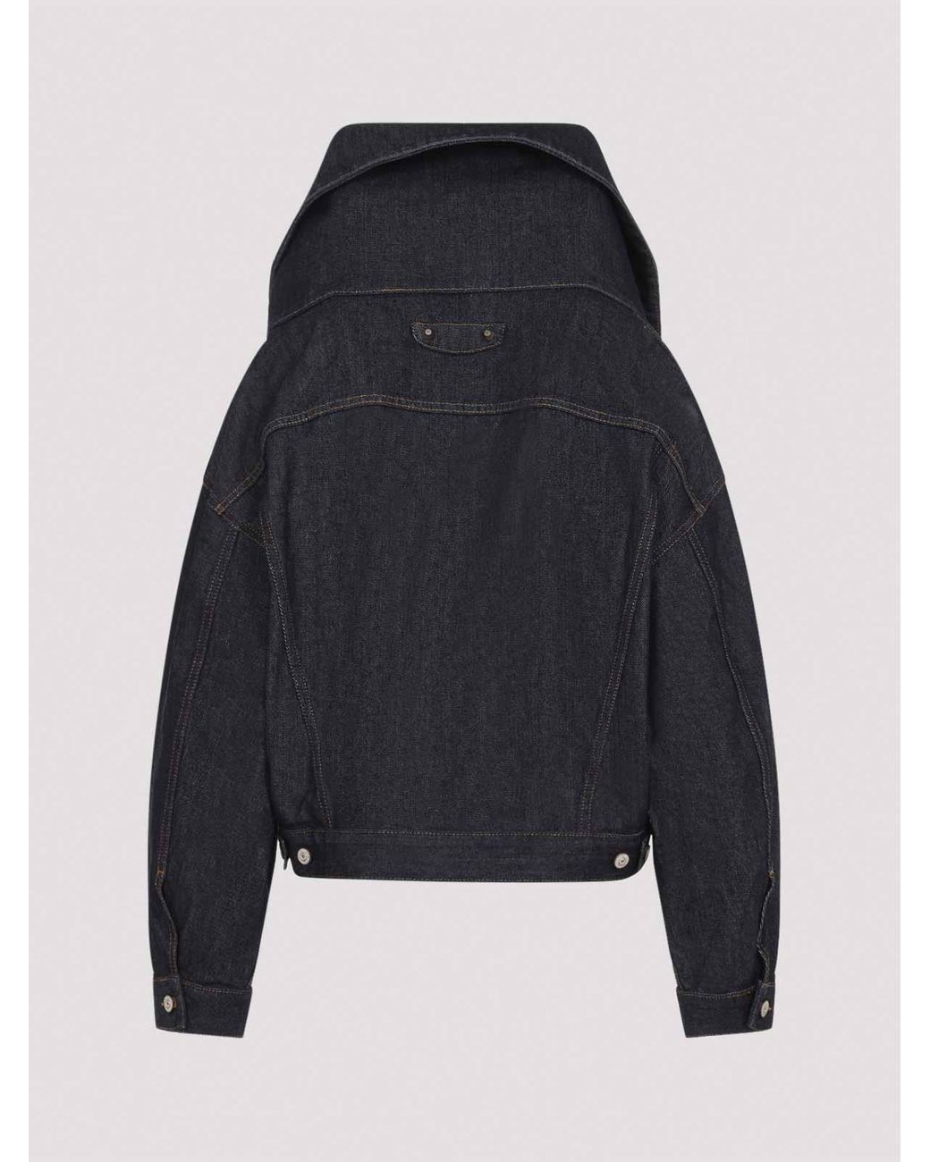 Balenciaga Black Standing Collar Boxy Jacket