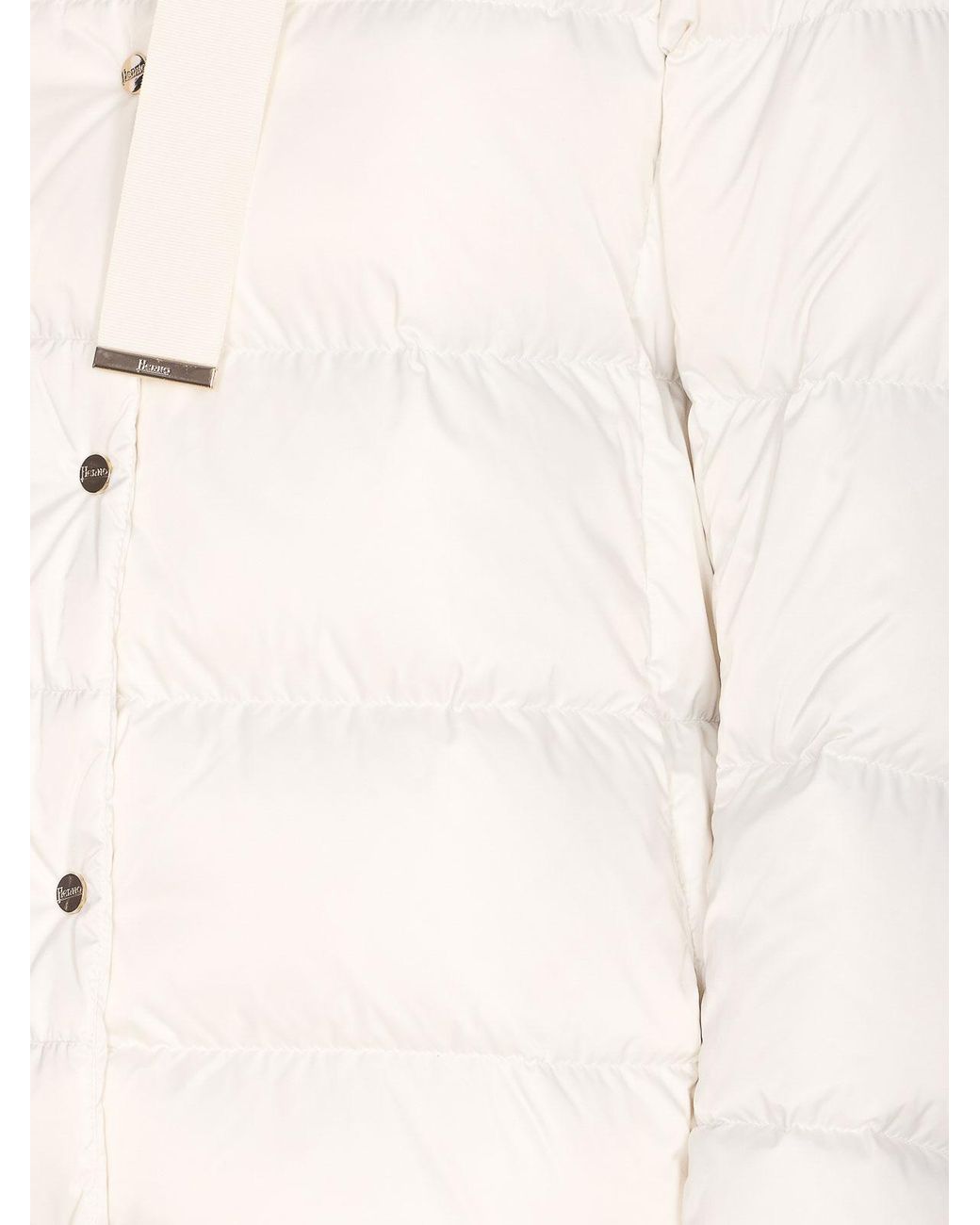 Herno White 'Satin Cape' Jacket