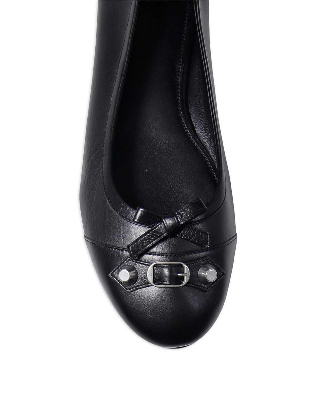 Balenciaga Black City Up Ballerina