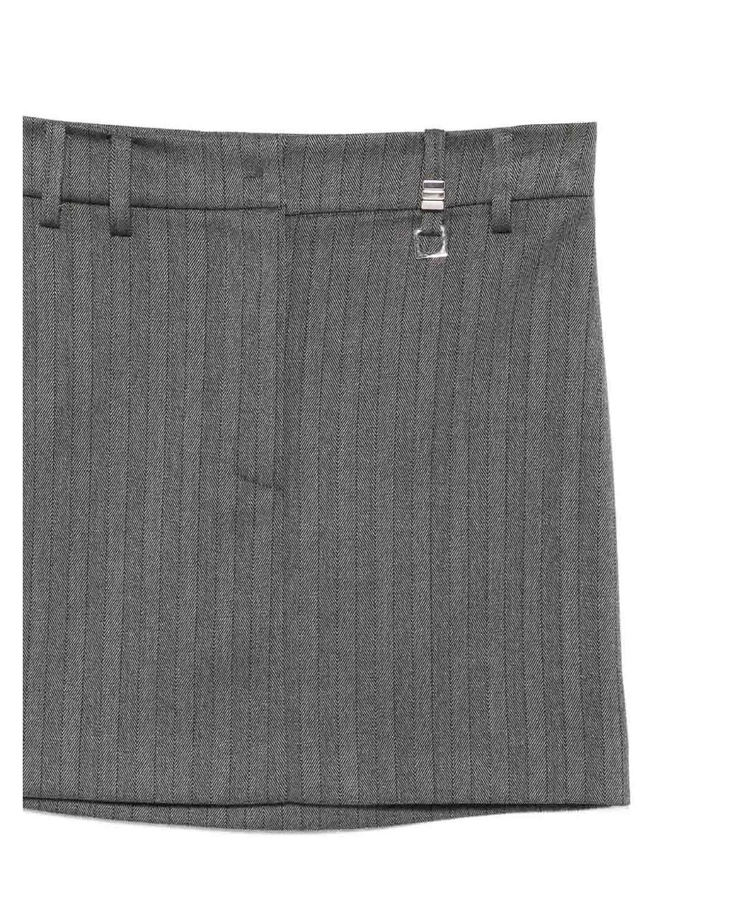 Patrizia Pepe Gray Skirt