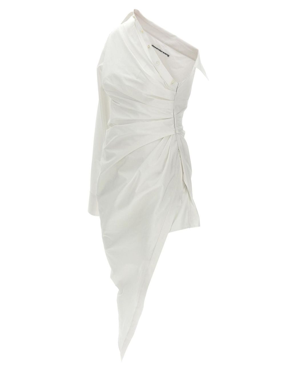 Alexander Wang White Asymmetrical Shirt Dress