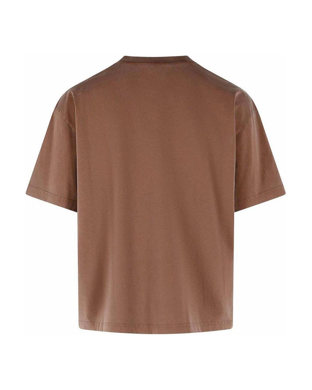 Marni Brown Cotton T-Shirt for men