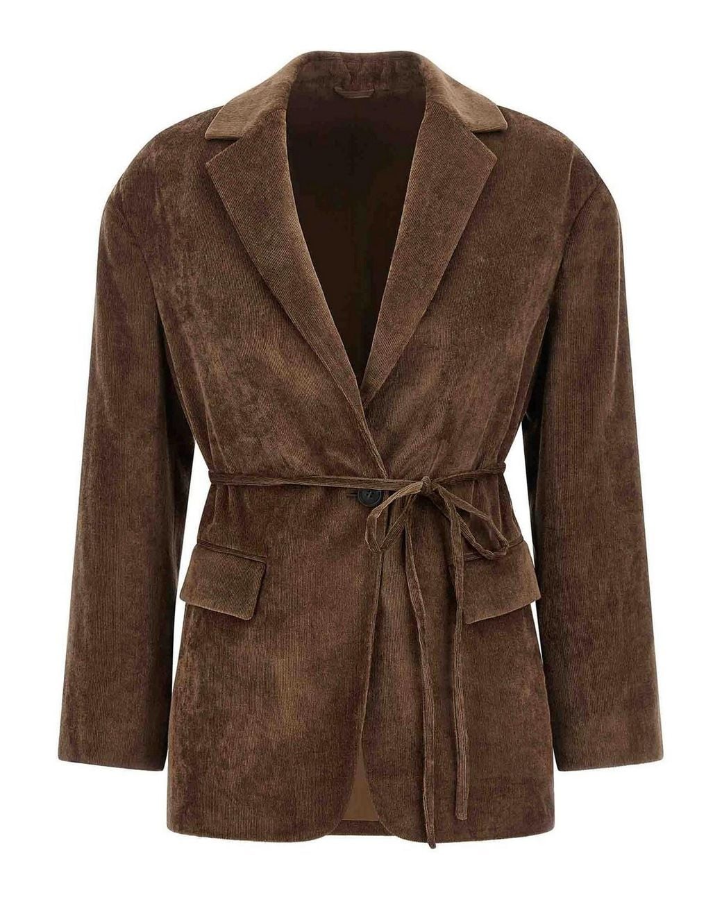 Brunello Cucinelli Brown Velvet Blazer