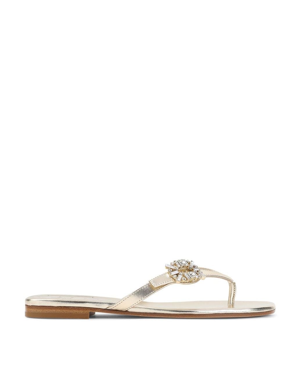 Roger Vivier White Strass B Flip Flops