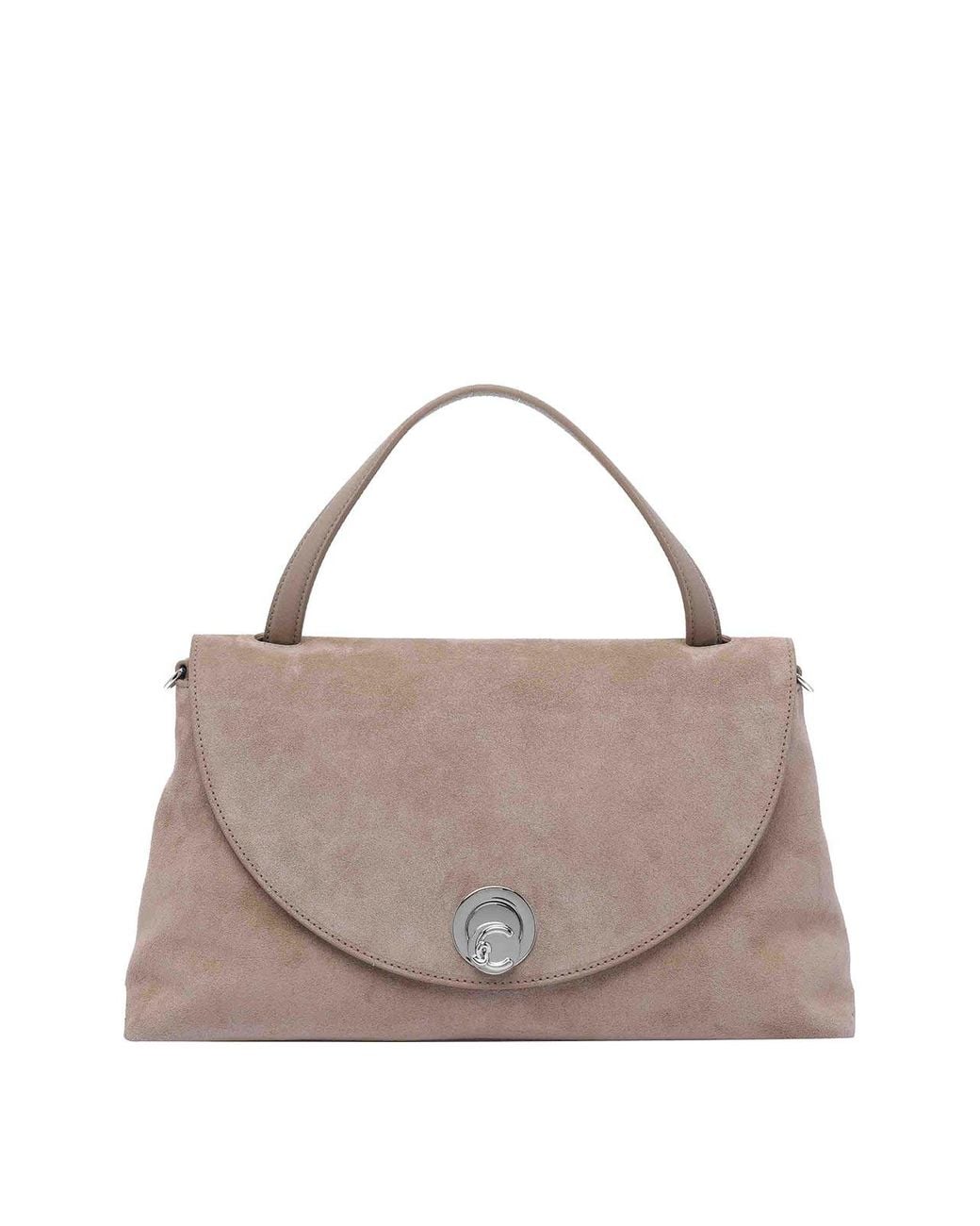Coccinelle Natural Nikla Suede Handbag