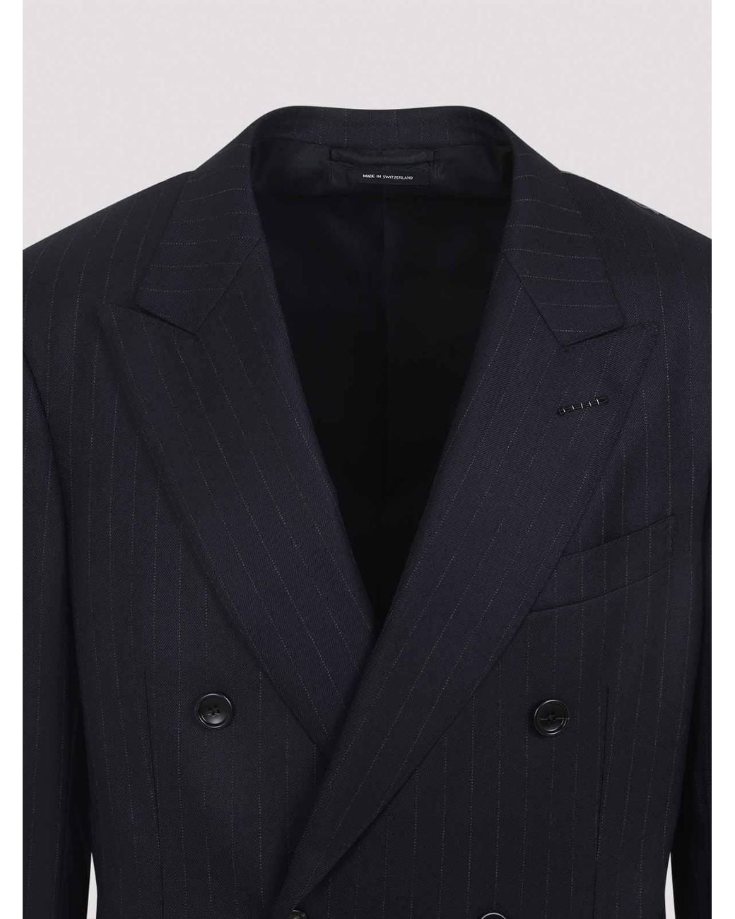 Tom Ford Blue Wool Jacket for men