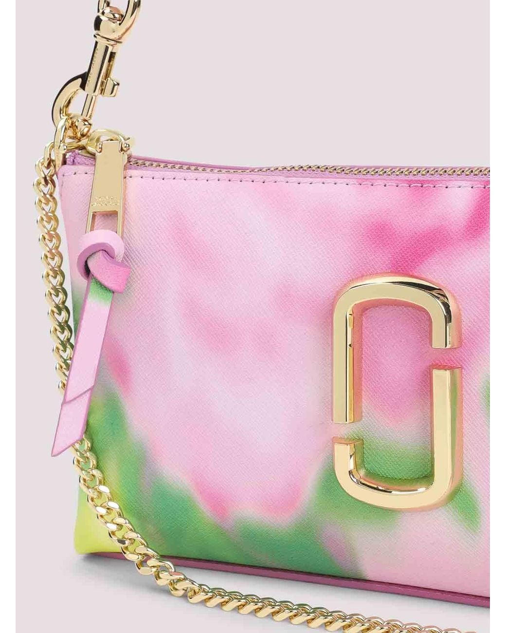 Marc Jacobs Pink Floral Snapshot Shoulder Bag