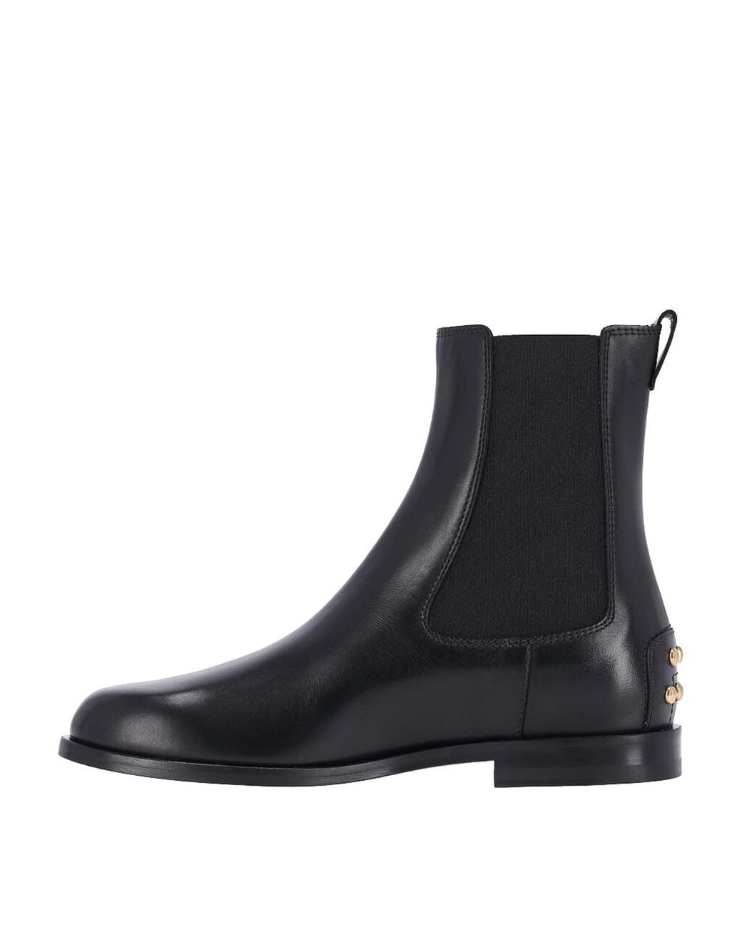 Tod's Black Leather Chelsea Ankle Boots