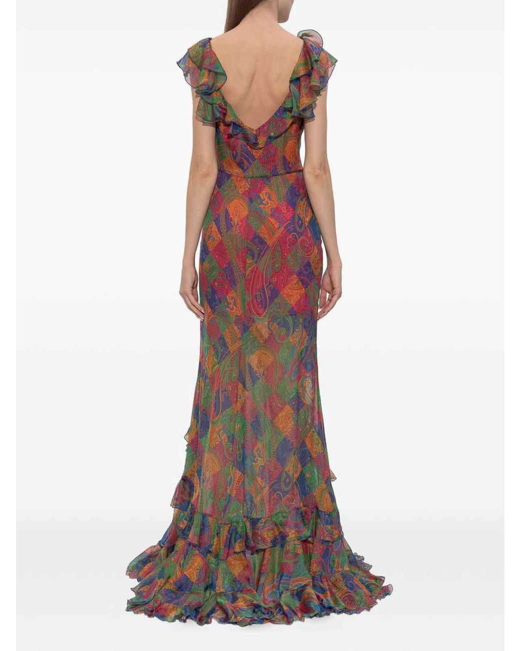 Etro Purple Long Dress