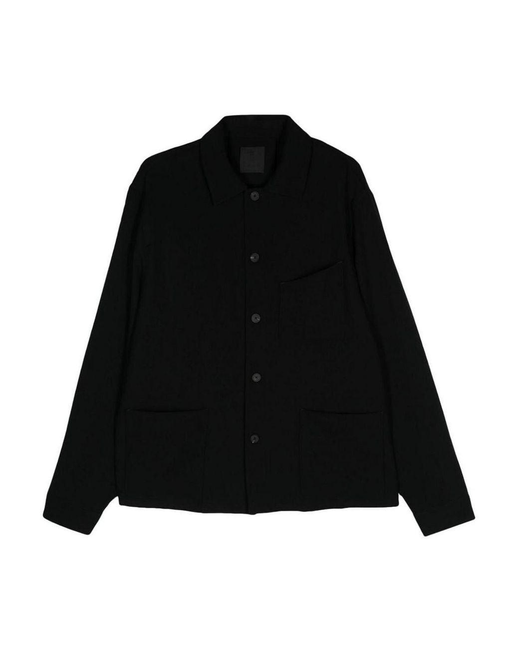 Givenchy Black Wool Polyamide Overshirt for men