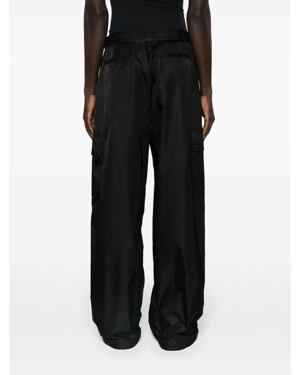 Off-White c/o Virgil Abloh Black Wide-Leg Cargo Trousers for men