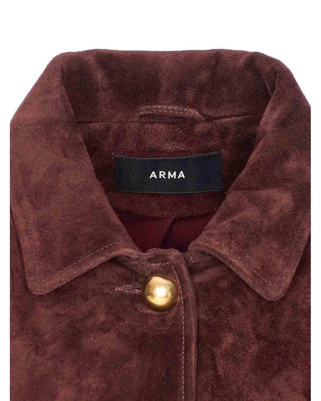 Arma Purple Rosia Suede Jacket