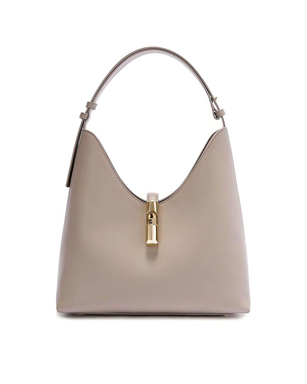 Furla Gray Goccia M Hobo Bag