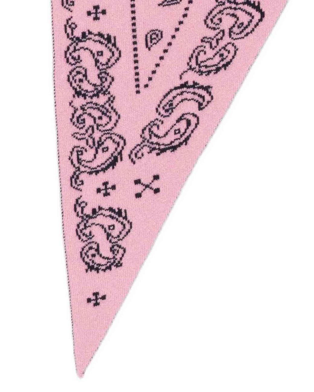 Guest In Residence Pink Printed Cashmere Foulard