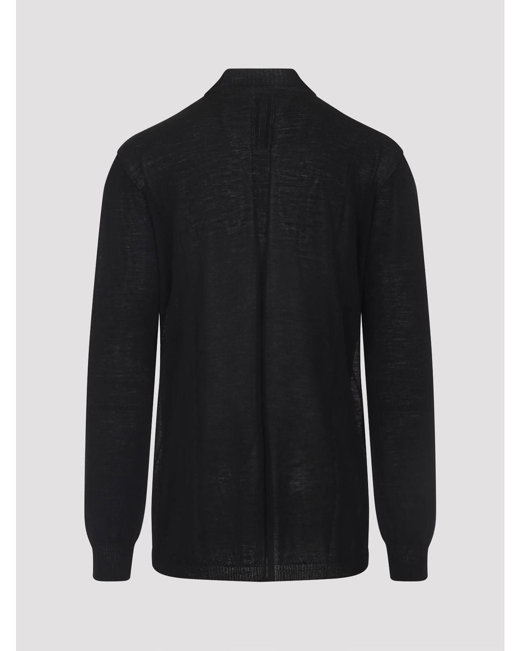 Rick Owens Black Oversized Turtle Pullover for men