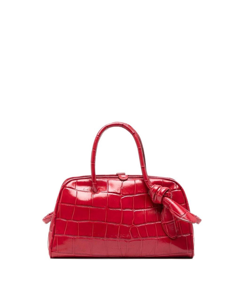Jacquemus Red Le Petit Turismo Leather Handbag