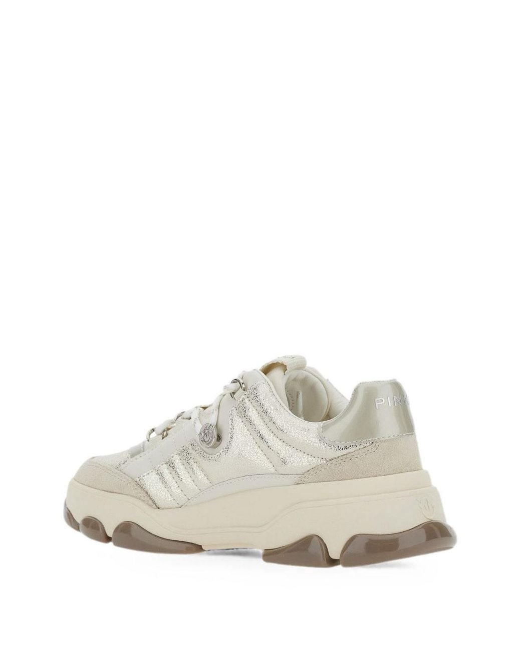 Pinko White Low-Top Sneakers