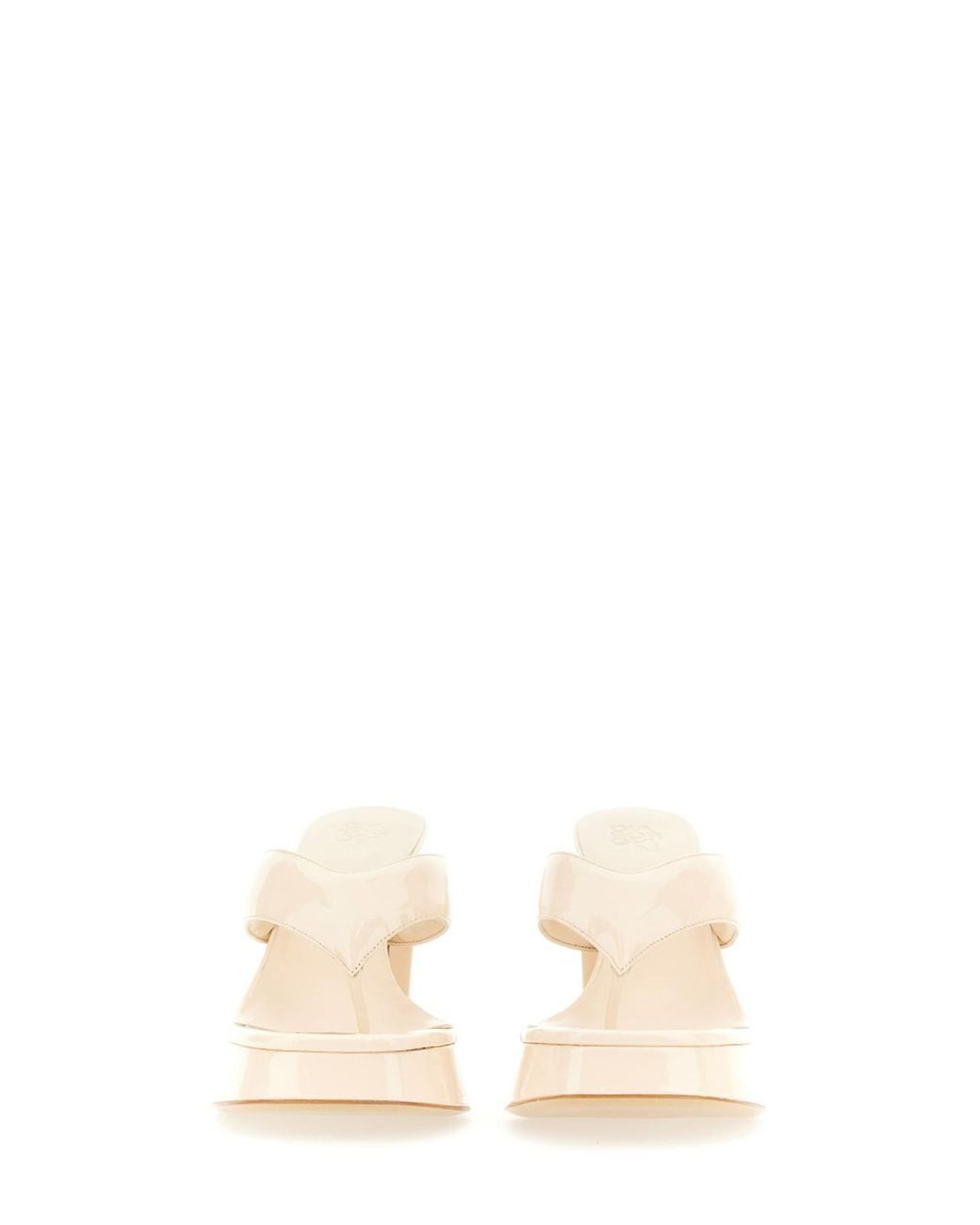 Gia Borghini Natural Patent Sandal