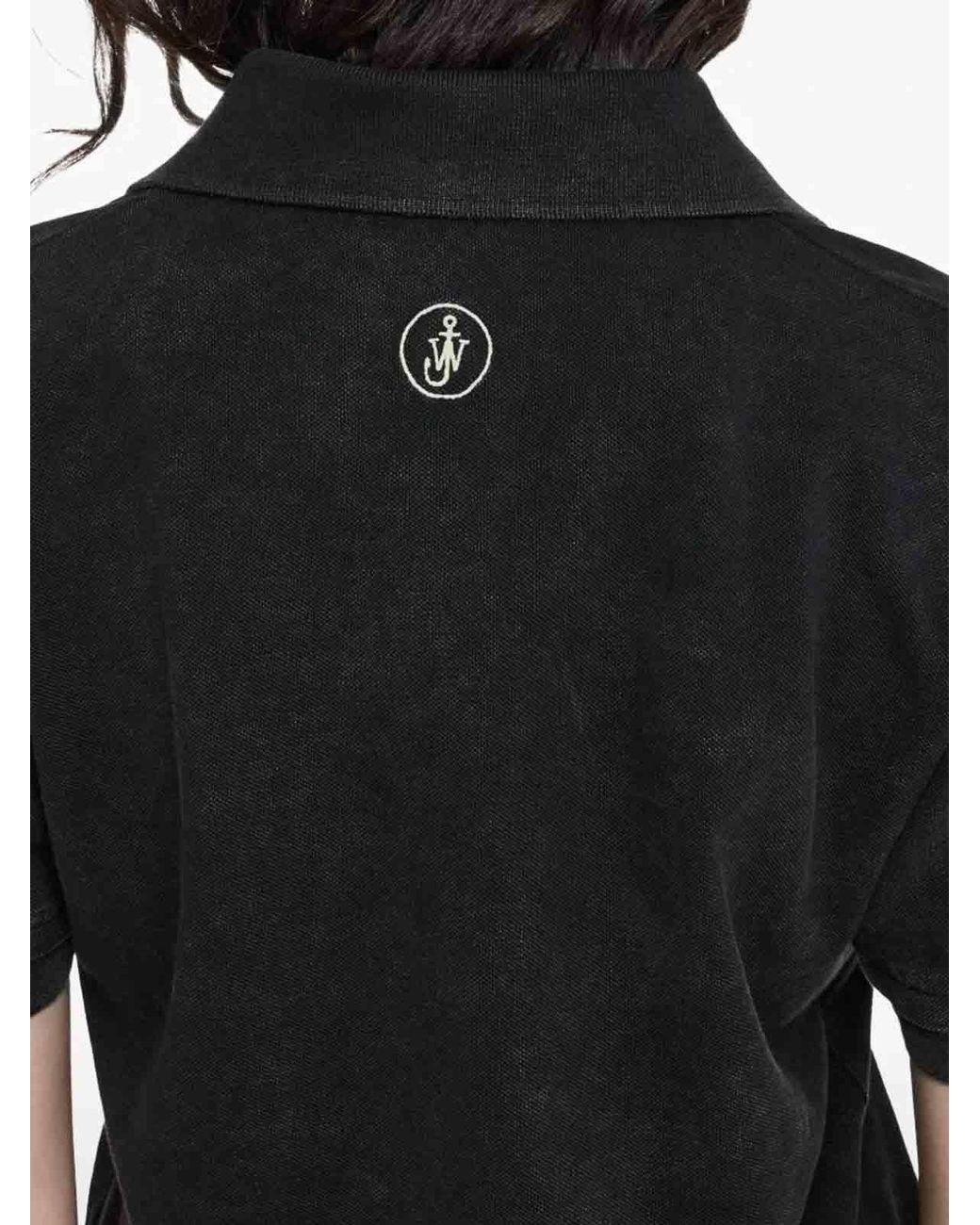 J.W. Anderson Black Polo Shirt With Logo