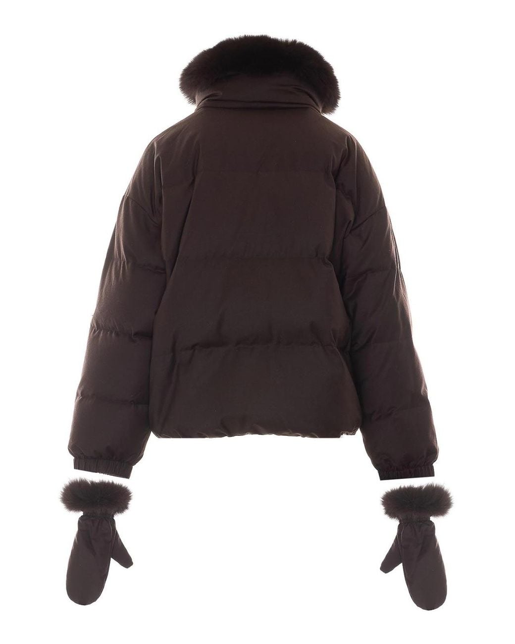 Yves Salomon Black Doudoune Down Jacket