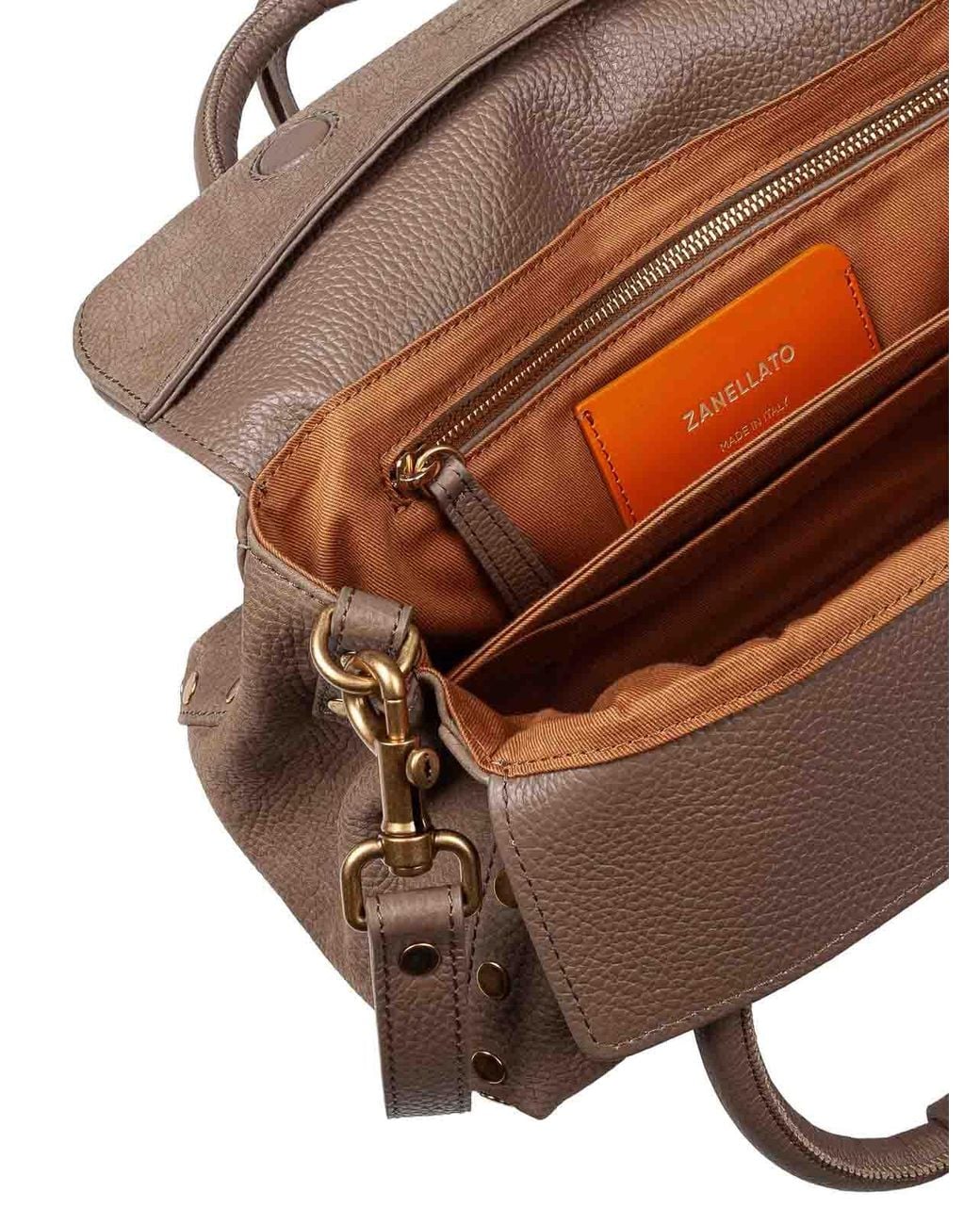 Zanellato Brown Dotta Jones Nubuck Handbag