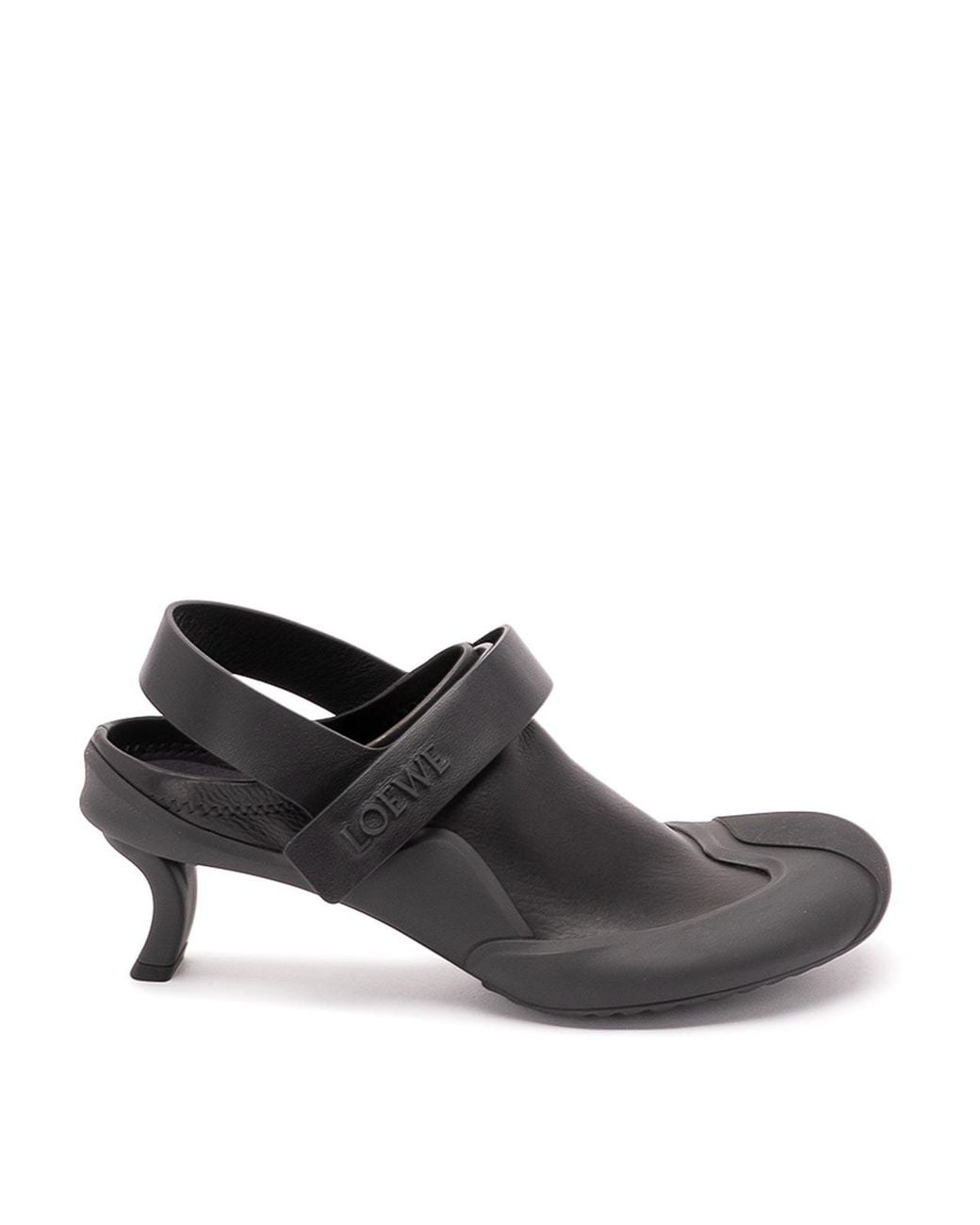 Loewe Black 'Dive' Slingback