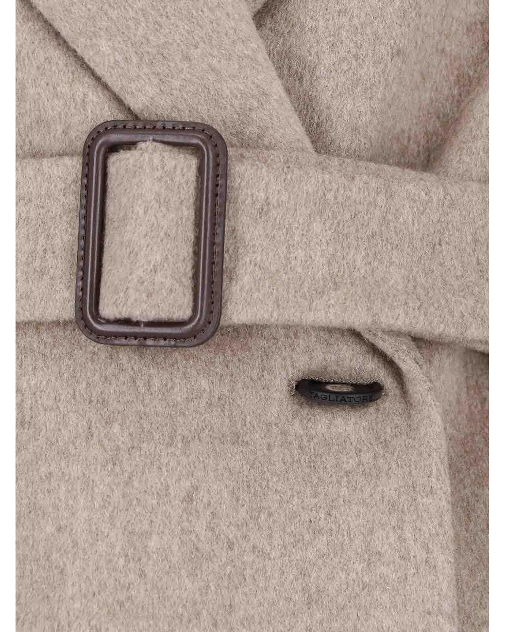 Tagliatore Natural Double-Breasted Coat